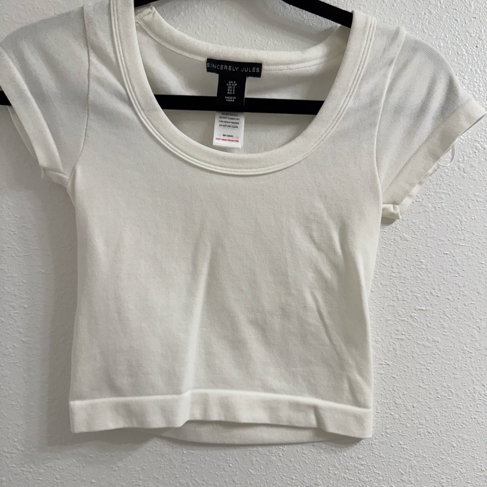 Sincerely Jules Cream Crop Top